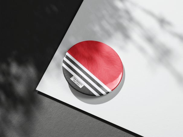 Tan Bandits pin badge