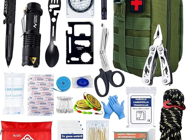 kit de supervivencia para mochila 72h kit de emergencia kit primeros auxilios