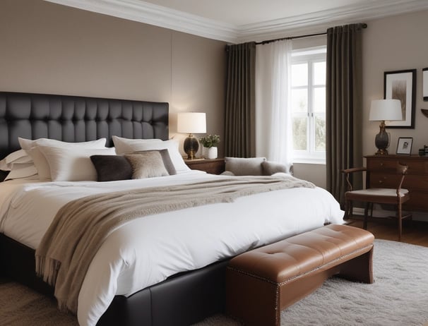 King Size Leather Bed paid link.