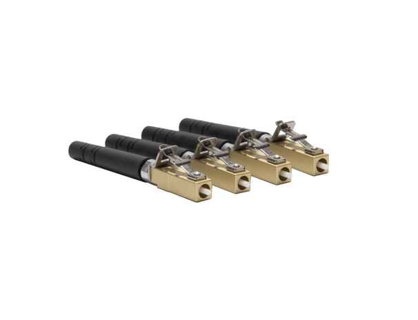 Conectores de fibra LC metal simplex metalicos