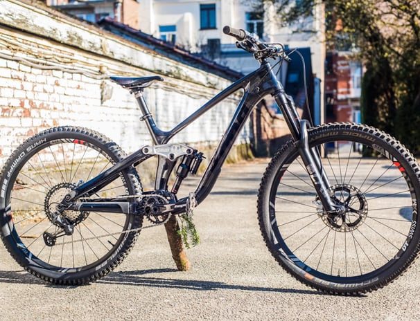 a Kona MTB custom painted in the steet