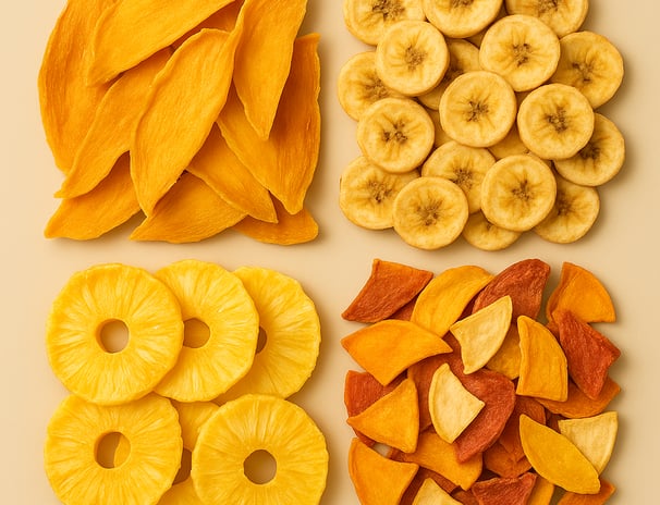 Variety of dried / dehydrated Royal Market products