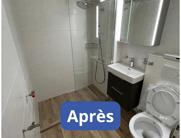 salle de bain après travaux