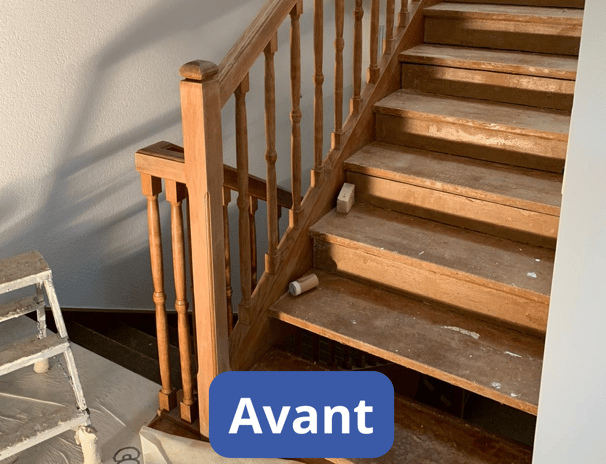 escalier en bois