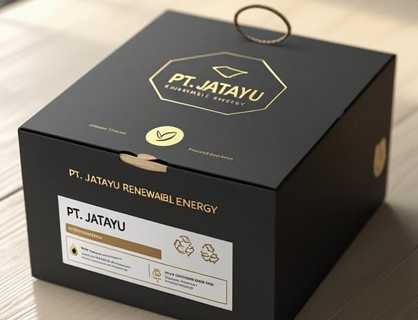Premium charcoal briquette packaging on display