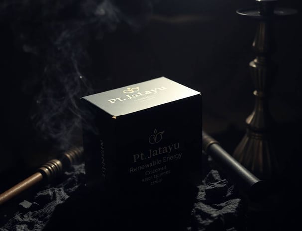 Product packaging of PT Jatayu charcoal briquettes