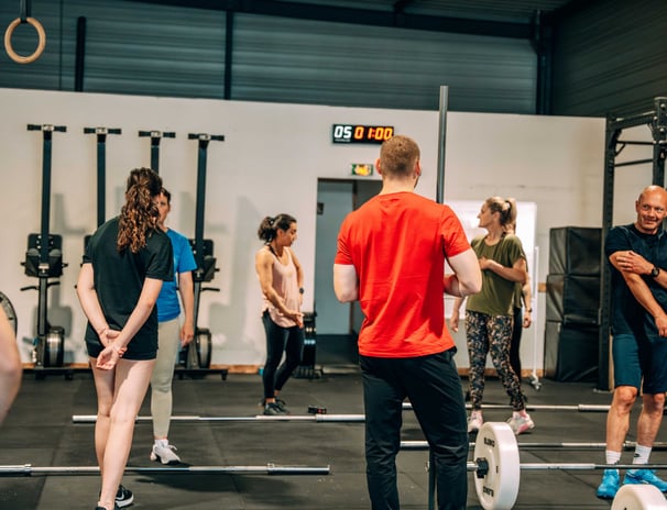 Séance de fitness collective