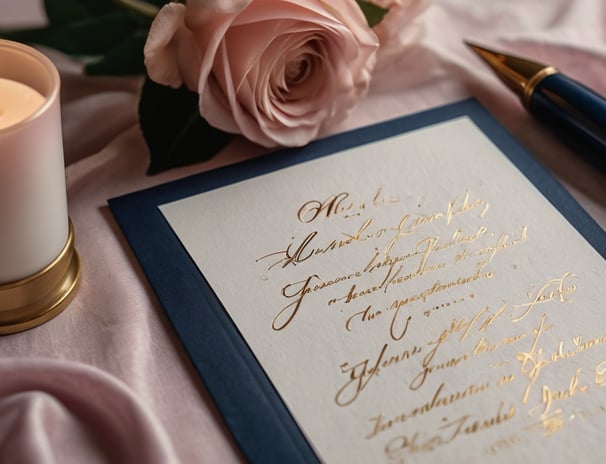 luxury handwritten letter