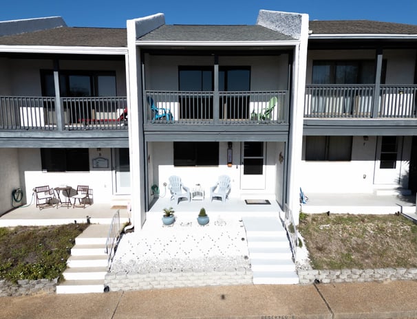 Townhouse front image sunny day
