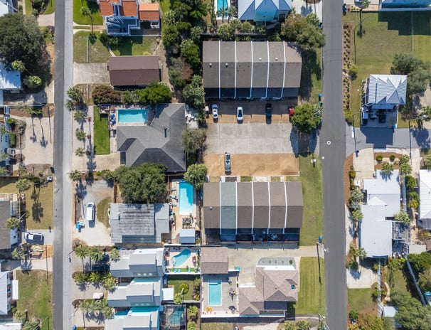 Beach photo from top down
