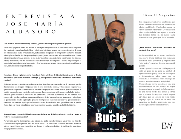 Entrevista a jose m aldasoro por litworld magazine