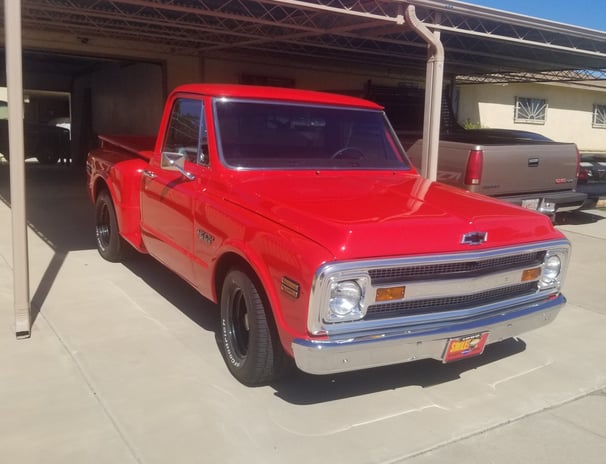 The Dream truck, shiny and red!