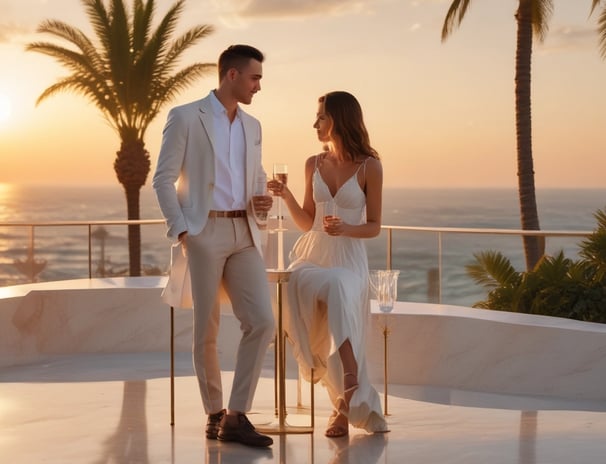 Two bottles of sparkling water are placed on a reflective black surface. The bottles, labeled Genki, feature bold black and red text with images of citrus and peach fruits on them. Both bottles highlight '0 fat, 0 sugar, 0 calories' on the label.