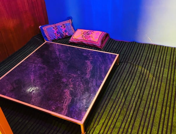 a table with a table top and a table with a table top in Sarpanch Restaurant Bareilly Fatehganj