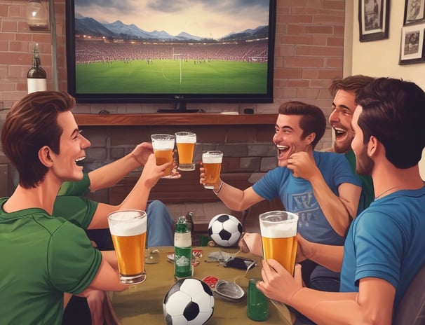turned-on flat screen television
