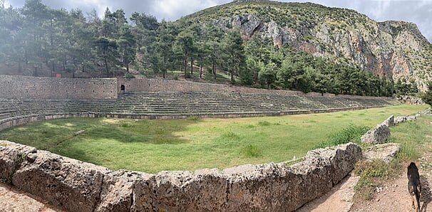 Sports stadium Delphi Greece