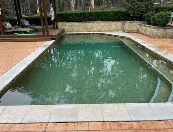 new sand filter with chlorinator and pool pump and motor installation