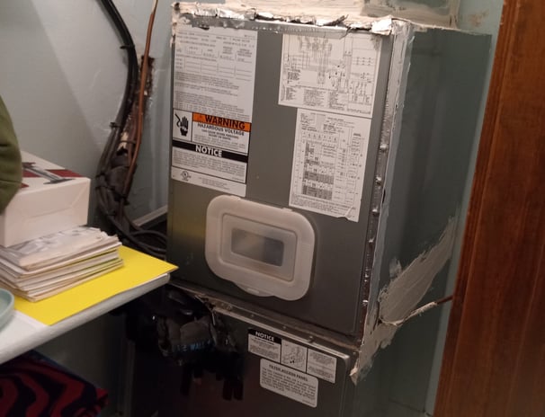 Air handler and furnace evaluation and cleaning 