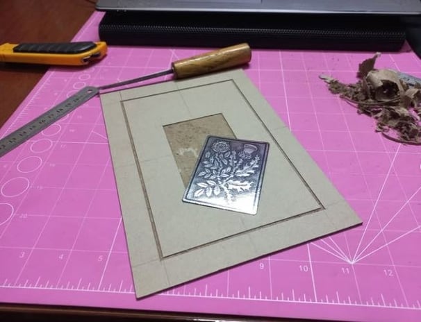 a book with a pen and a pen on it