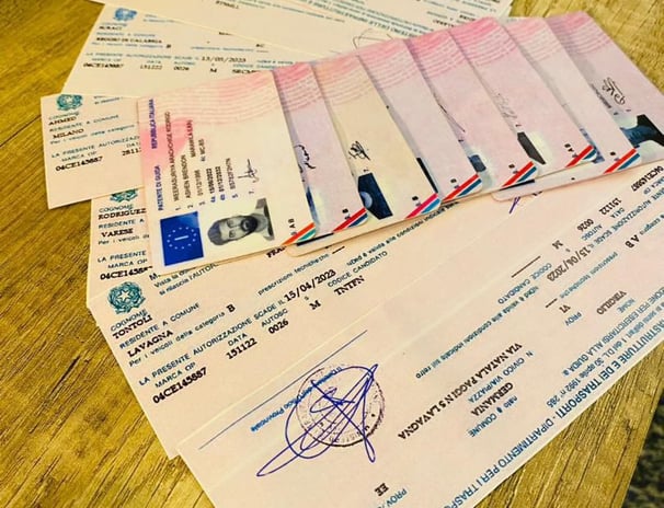 Italian driving license, patente di guida italiana