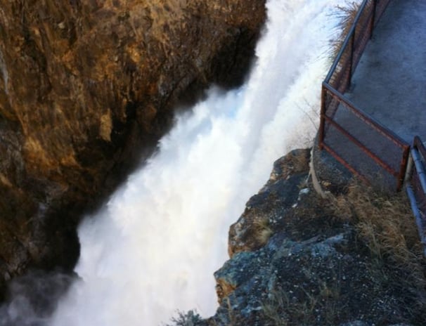 Lower falls of the Grand Canyon of the Yellowstone River