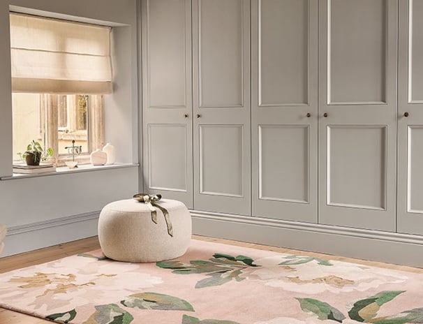 tapis modèle Odelia wild rose de la marque ROMO en laine