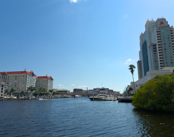 View from Cotanchobee Fort Brooke Park in tampa , Florida