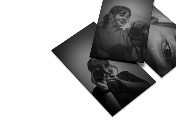 trois photo noir et blanc de zoé gauthier