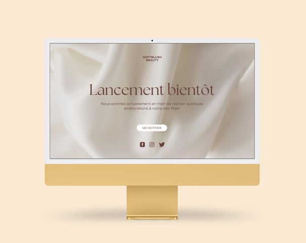 écran ordinateur avec couleur jaune