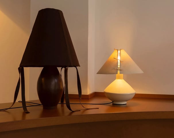 brown lamps, cream lamps, neutral lamps, modern table lamps, linen lampshade