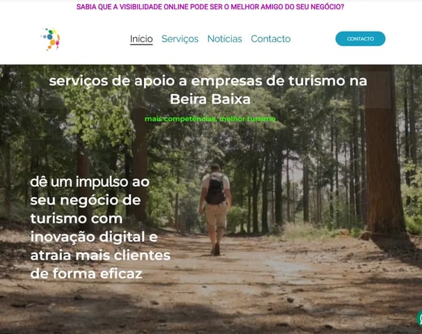 site Turismo da Beira Baixa produzido por JA digital Pro