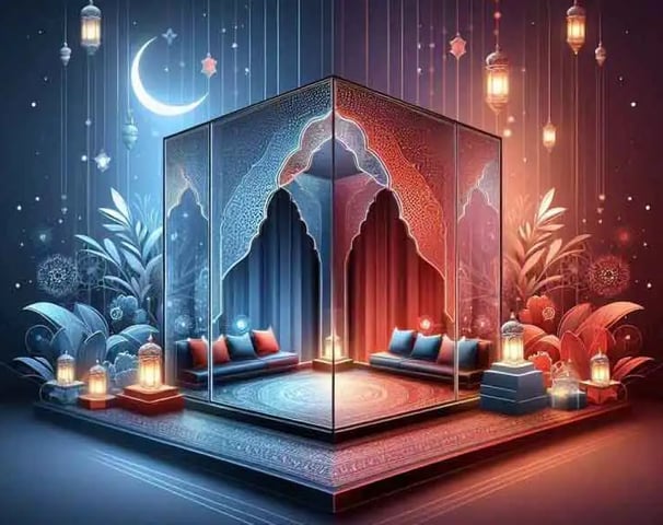 في ظل ونور :تفاصيل الديكورات الداخلية للبوثات: صور تبرز التفاصيل الدقيقة في التصميم الداخلي للبوثات