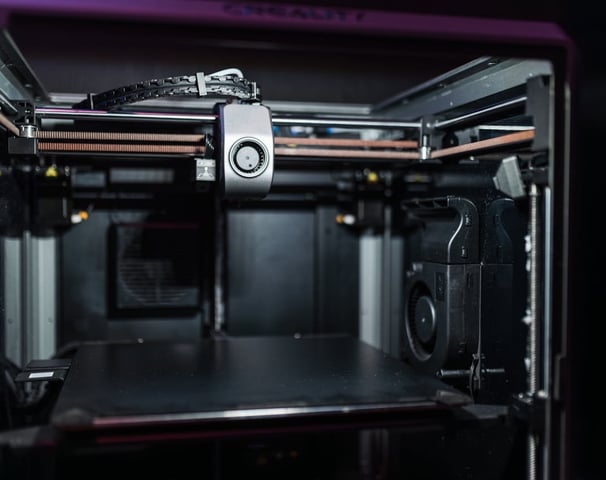 Advanced 3D printer close-up