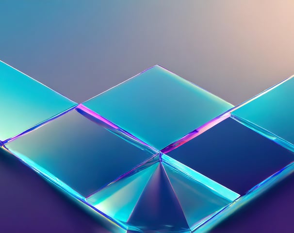 an AI generated background image in blue tones and glassy look