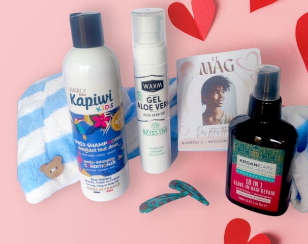Photo des produits de soins pour cheveux texturés d'enfants pour une hydratation optimale