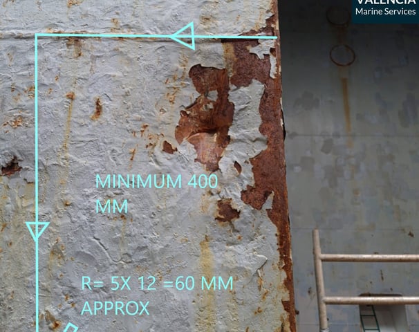 damage survey, steel repair reccommendations