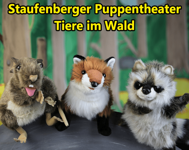 Tiere im Wald Plakat