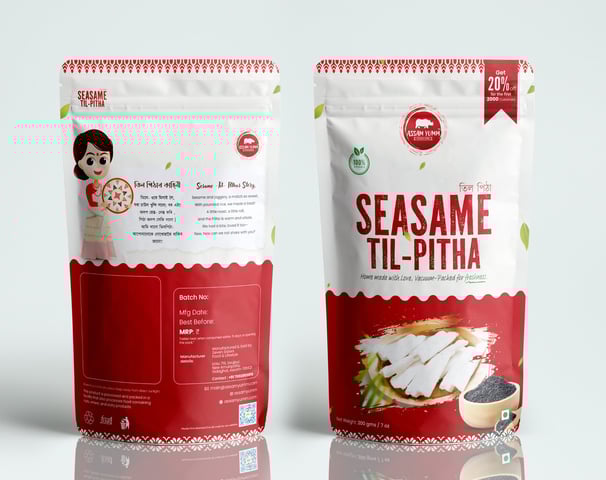 Sesame-Til-Pitha, Til Pitha, Bihu,Assam, Bihu pitha