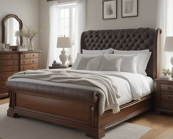 Best Value King Size Sleigh Bed affiliate link.
