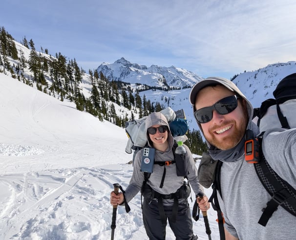 mt. baker, Washington, winter backpacking, snowshoeing