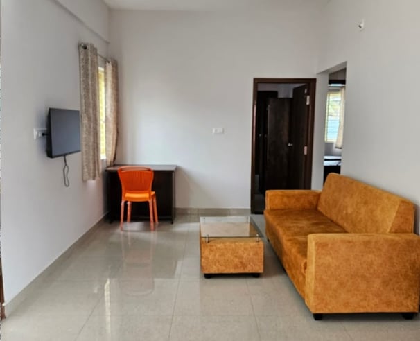Relaxing lounge space with plush sofas