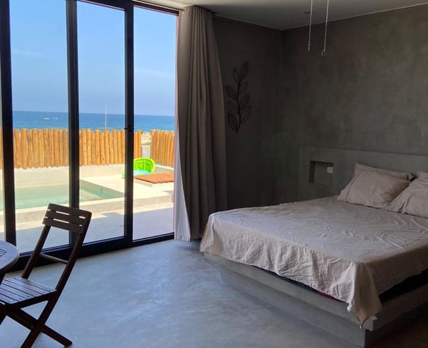 Habitación principal con vista al mar en La Morada Punta sal