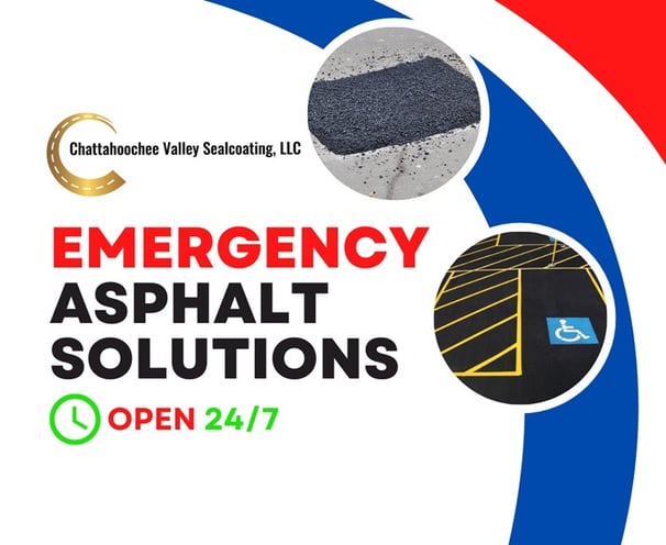 Emergency asphalt repair solutions by Chattahoochee Valley Sealcoating