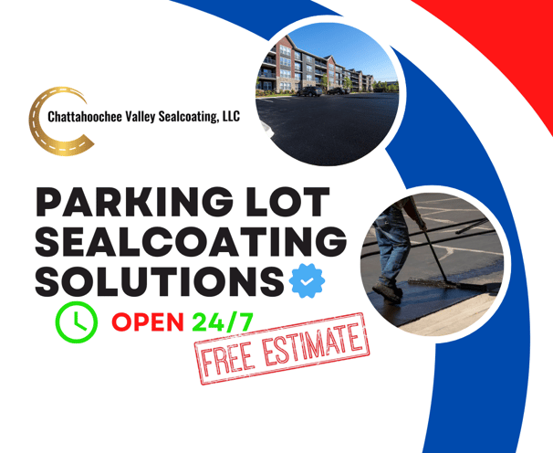 Parking lot sealcoating solutions by Chattahoochee Valley Sealcoating