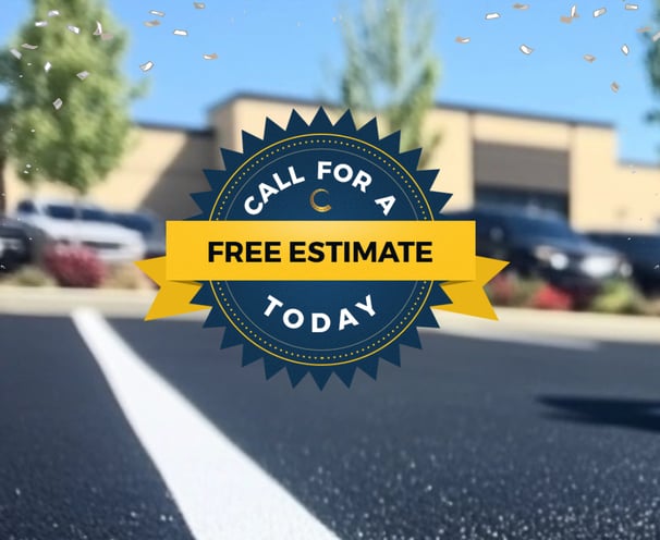 Get a free estimate on parking lot striping by Chattahoochee Valley Sealcoating