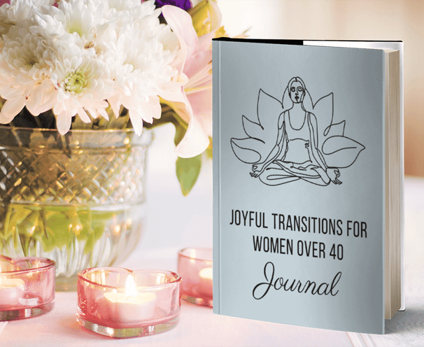 a book with a picture of a woman sitting on a table