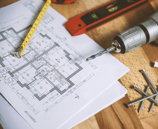 Detailed construction blueprint for home addition in Central Florida prepared by remodeling design s