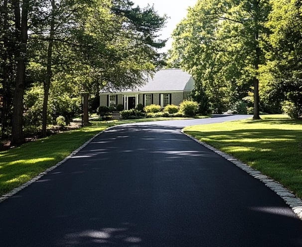 Driveway sealcoating company's work - Chattahoochee Valley Sealcoating