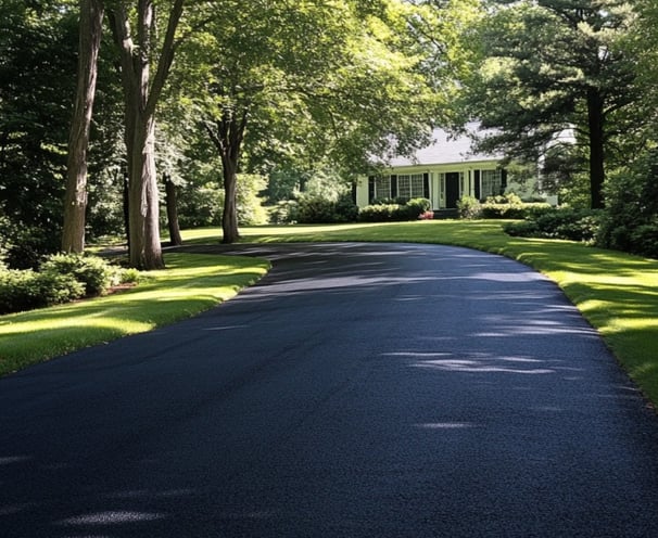 Driveway sealcoating company's work in Opelika, Alabama