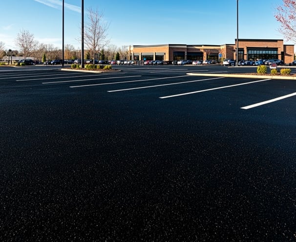 Parking lot sealing and line striping in LaGrange